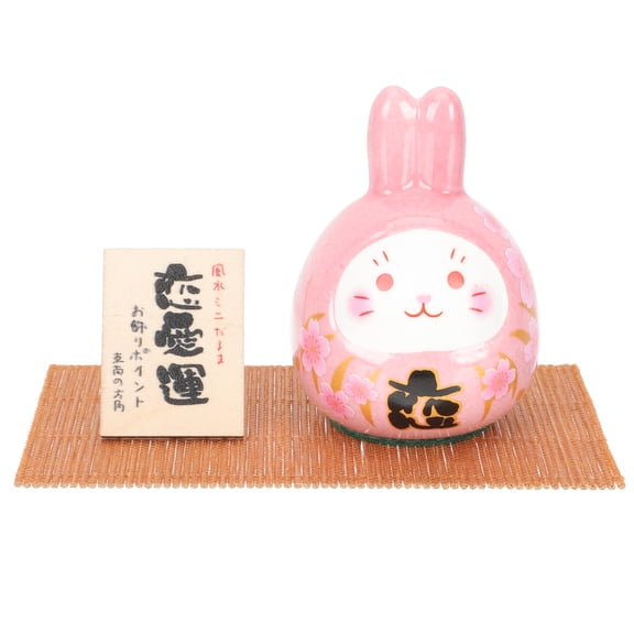 Oraceous Desktop Rabbit Figurine Lovely Bunny Statue Decoration Landscape Bunny Ornament