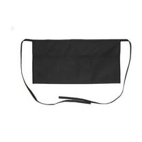 KALLORY Black Polyester Apron 1Pcs For Men In Work Environments