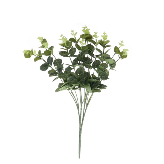 Oraceous Fake Faux Artificial 16 Branches in 1 Eucalyptus Leaf for Home Kitchen Party Decorations Handcrafts