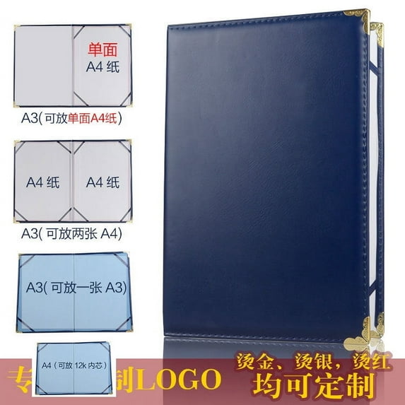 Oraceous Faux A3 Diploma and Report Cover, Award Document Holder for Graduation Certificates and Important Documents