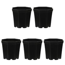 Oraceous Flower Pots Planter Orchid Pots Vegetables Growing Container Garden Flower Pot Gardening Tool For Outdoor Porch Balcony Patio Garden Black 5pcs
