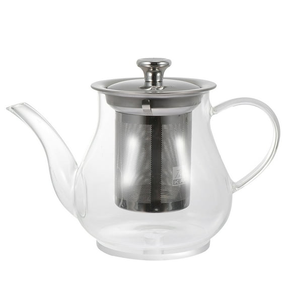 Oraceous Glass Teapot with Removable Stainless Steel Infuser, Loose Leaf Tea Set for Household Use, Assorted Colors