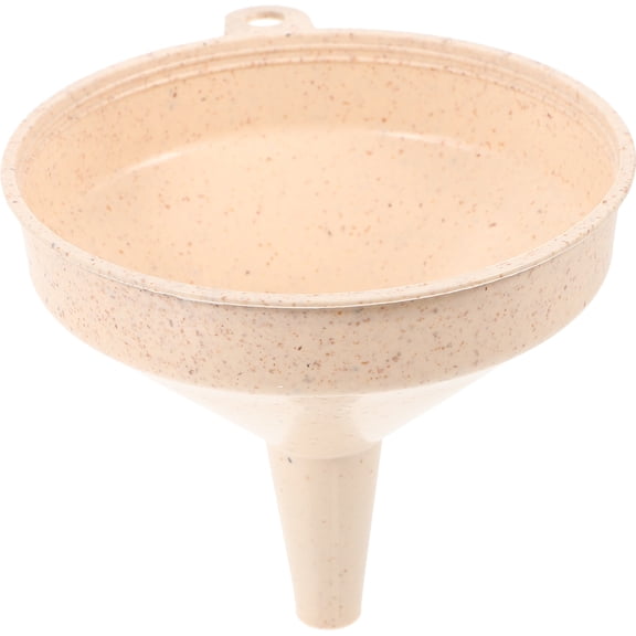 Masteelf Kitchen Liquid Funnel for Easy and Clean Transferring in Kitchen Use Beige Plastic Size S