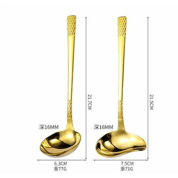 Oraceous Stainless Steel Sauce Pouring Spoon With Spout Ideal For Serving Gravy And Sauces Serving Spoon For Buffet Mini Dessert Spoon Hot Pot Spoon Soup Spoon