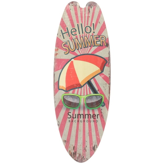 KALLORY Beach Themed Decor Surfboard Prop Friends Bar Decor 1Pack 17.7x6.3in