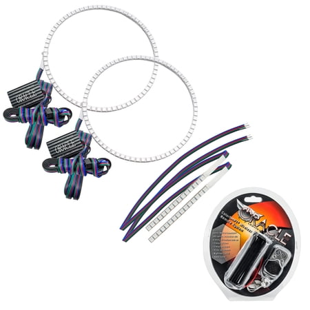 Oracle 05-07 Jeep GC Pre-Assembled Headlights -Non HID -Chrome -Colorshift Fits select: 2021-2022 FORD BRONCO BASE/BIG BEND/BLACK DIAMOND/OUTER BANKS