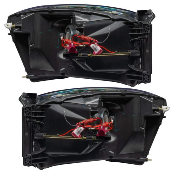 Oracle 07-08 Dodge RAM Halo Headlights-Black -Colorshift -W/2.0 CNTLR