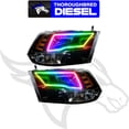 thumbnail image 1 of Oracle 09-18 RAM 1500 Sport Pre-Assembled Headlights -Black-Colorshift-2.0 CNTLR, 1 of 6