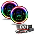 thumbnail image 1 of Oracle 7in High Powered LED Headlights - Black Bezel - ColorSHIFT - BC1, 1 of 11