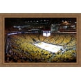 thumbnail image 1 of Oracle Arena 40x26 Large Gold Ornate Wood Framed Canvas Art - Home of the Golden State Warriors, 1 of 2