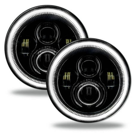 ORACLE Lighting 7" High Powered LED Headlights (Pair) - Black Bezel