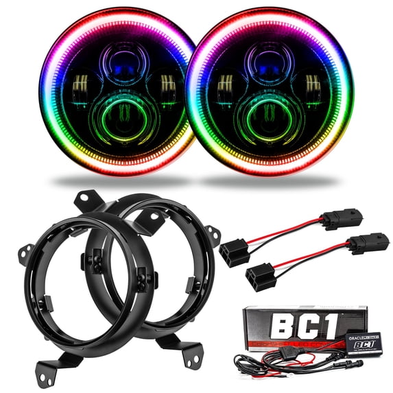 Oracle Light 5769J335 7 in. Projector LED Headlight Kit for 2018-2019 Jeep Wrangler JL