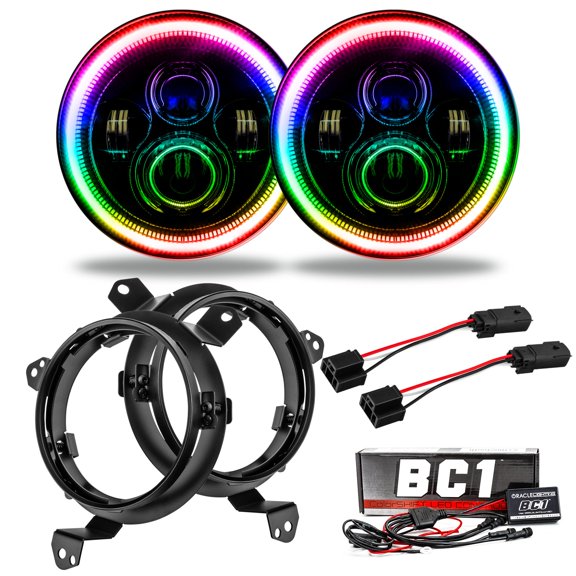 Oracle Light 5769J335 7 in. Projector LED Headlight Kit for 2018-2019 Jeep Wrangler JL