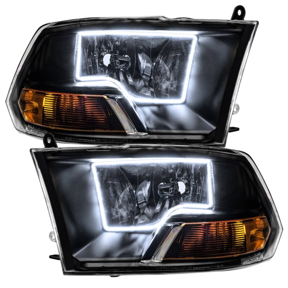 Oracle Lighting 09-13 Ram Non-Sport Smd Headlight-Black Driver/Passenger 8180-001