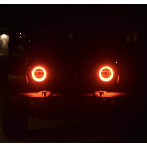 ORACLE Lighting 2018-2024 Jeep Wrangler JL LED Headlight Surface Mount Halo Kit