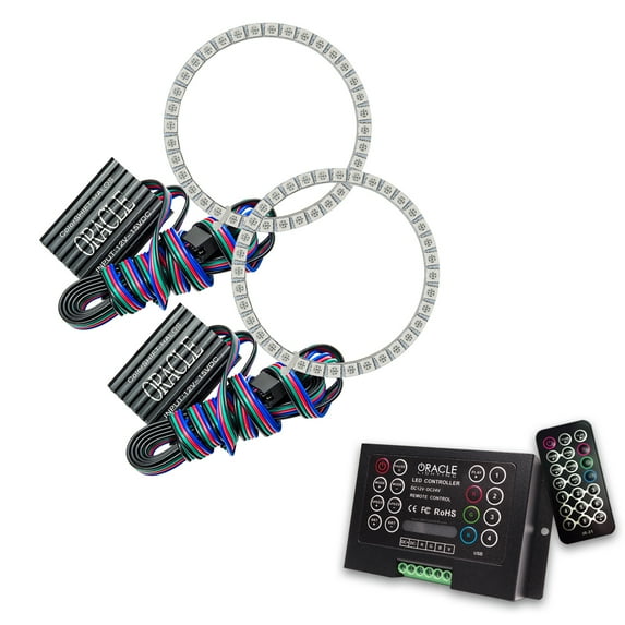Oracle Lighting 2011-2012 Fits Toyota Prius LED Headlight Halo Kit ColorSHIFT with 2.0 Controller 2679-333