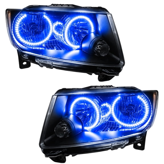 Oracle Lighting 2011-2013 Jeep Grand Cherokee Non-Hid Pre-Assembled Led Halo Headlights (Chrome Housing) Mpn: 7070-002