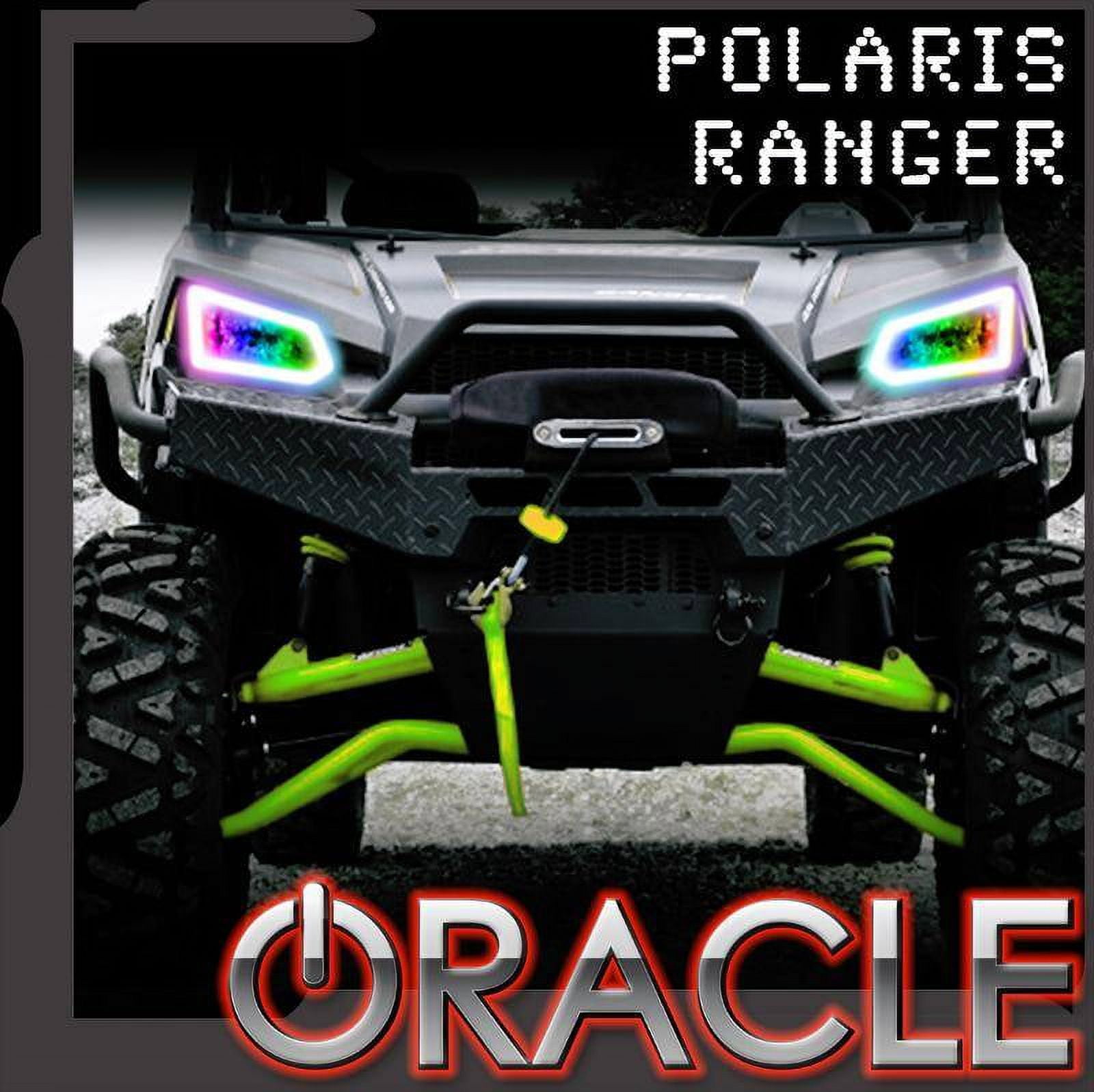Oracle Lighting 2014-2019 Fits POLARIS Ranger 570 900 1000 Dynamic RGBW Headlight Halo Kit 1277-332