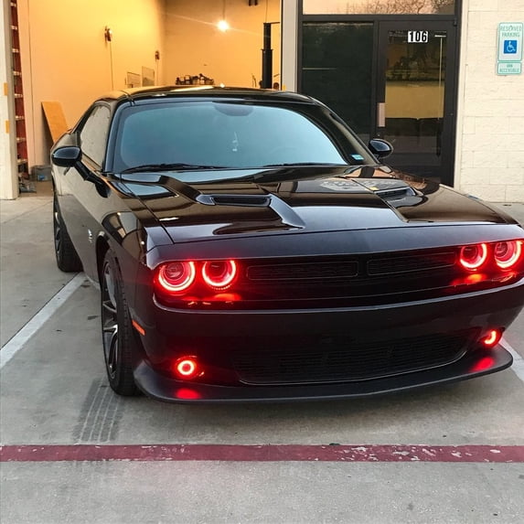 Oracle Lighting 2015-2023 Fits Dodge Challenger Colorshift Headlight Halo Kit Surface Mount 3990-332