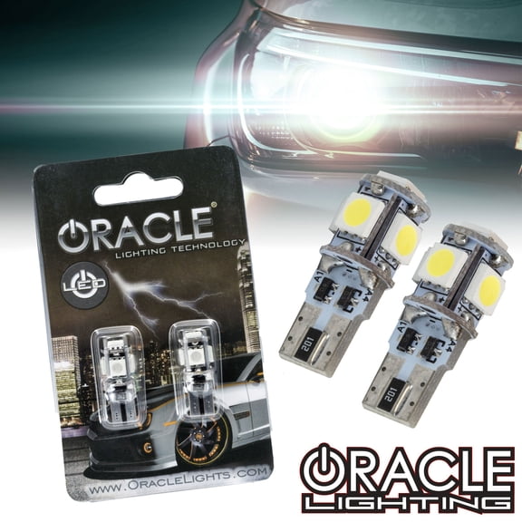 Oracle Lighting ORA4801-005 Amber T10 Style 5 LED LED Light Bulb - Set of 2