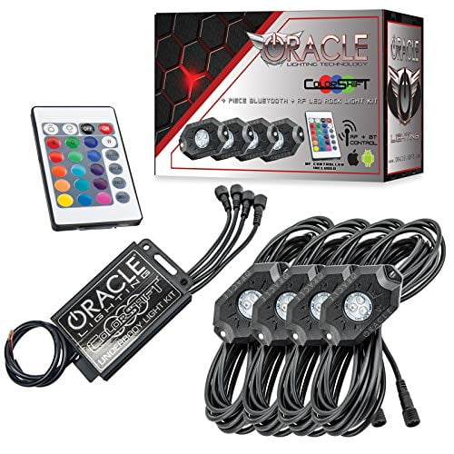 Oracle Lighting ORL5818-333 Bluetooth Plus RF Colorshift Underbody Rock Light Kit - 4 Piece