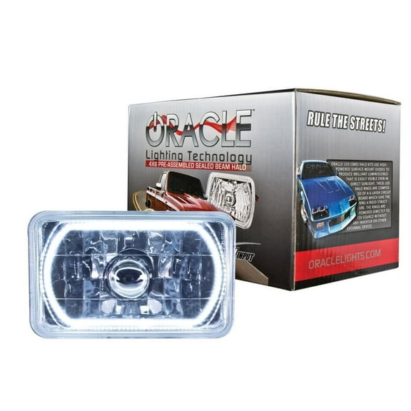 Oracle Lighting Pre-Installed 4X6" H4651/H4656 Sealed Beam Halo - White
