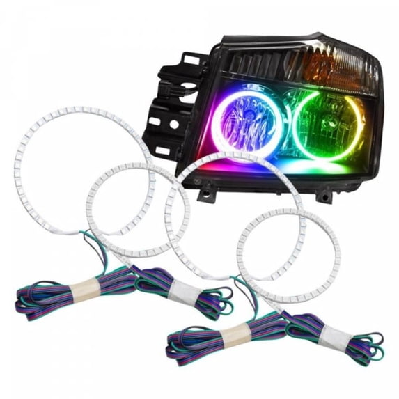 Oracle Nissan Titan 04-07 Halo Kit - ColorSHIFT w/ BC1 Controller SEE WARRANTY