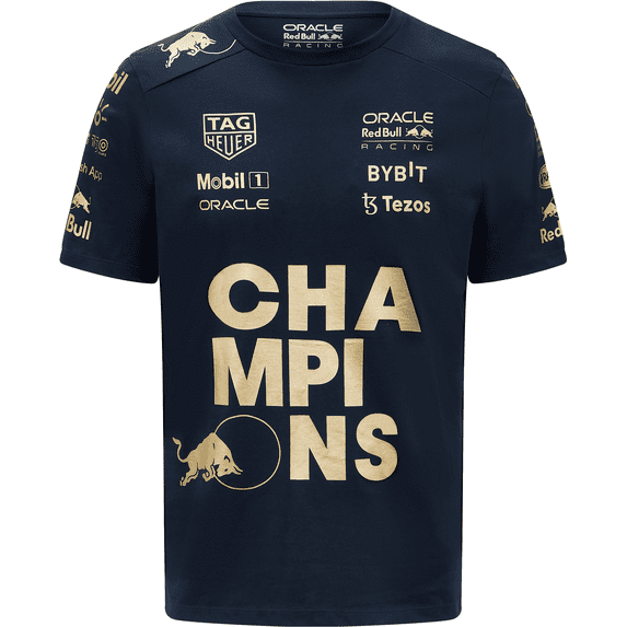 Oracle Red Bull Racing F1 Mens Constructors Champions Navy Tee