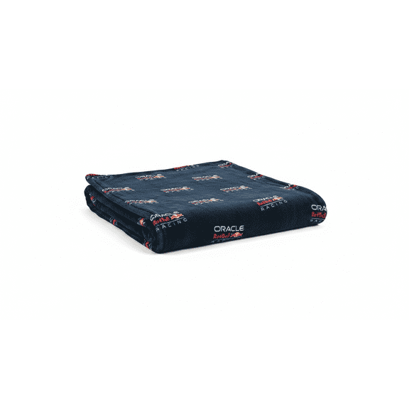 F1 Oracle Red Bull Racing Officially Licensed Fleece Blanket | Formula One Design Super Soft Warm Throw | Perfect For Teen Bedrooms Camping & Sleepovers | Size 40 x 59" | Navy
