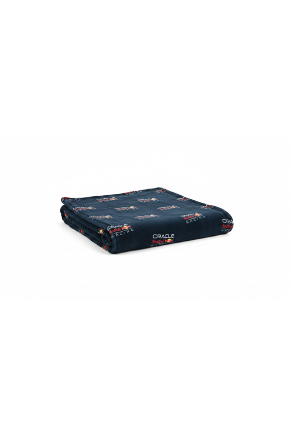 F1 Oracle Red Bull Racing Officially Licensed Fleece Blanket | Formula One Design Super Soft Warm Throw | Perfect For Teen Bedrooms Camping & Sleepovers | Size 40 x 59" | Navy