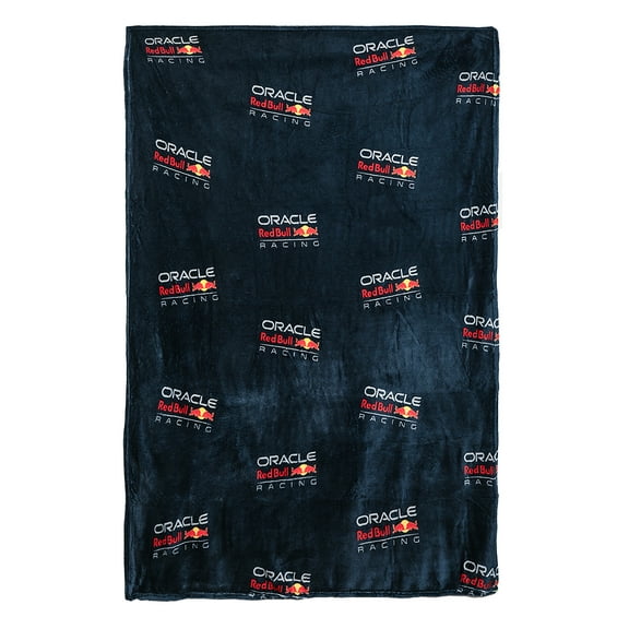F1 Oracle Red Bull Racing Officially Licensed Fleece Blanket | Formula One Design Super Soft Warm Throw | Perfect For Teen Bedrooms Camping & Sleepovers | Size 40 x 59 | Navy
