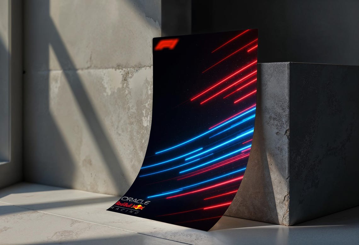Oracle Red Bull Racing RB20 Car Artwork Wall Poster | Formula Digital ...