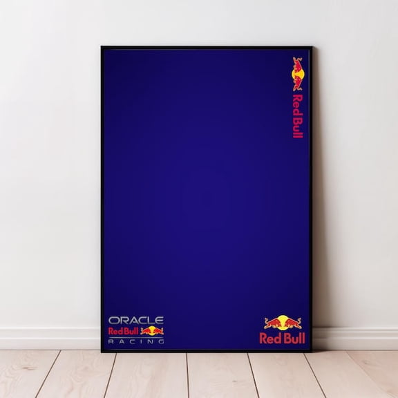 Oracle Red Bull Racing RB20 Car Artwork Wall Poster, mula-One Art Technic mula 42206 compatible,, Unframed Paper Poster 16x20in
