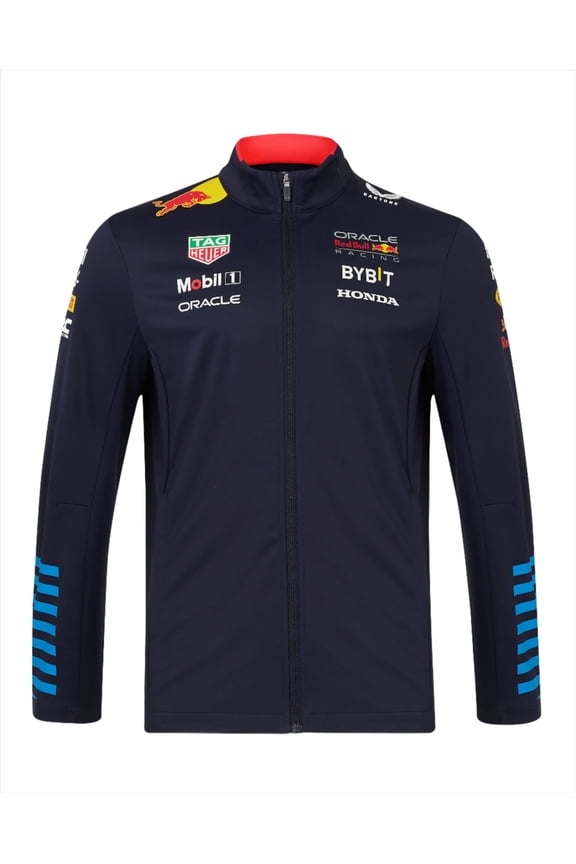 Oracle Red Bull Racing Team F1 Unisex Long Sleeve Night Sky Blue Softshell Jacket