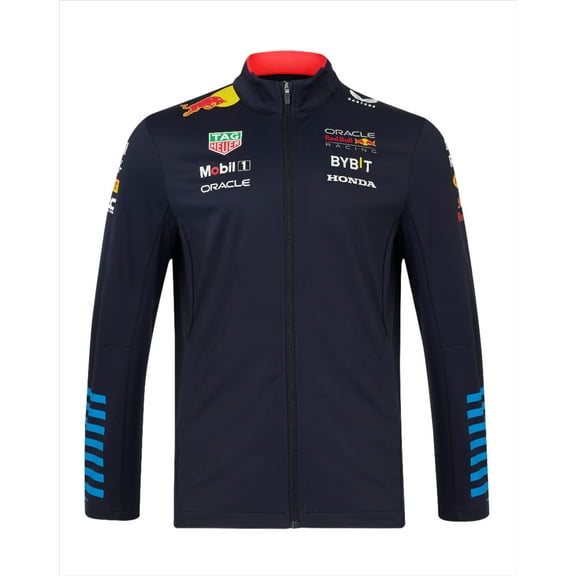 Oracle Red Bull Racing Team F1 Unisex Long Sleeve Night Sky Blue Softshell Jacket