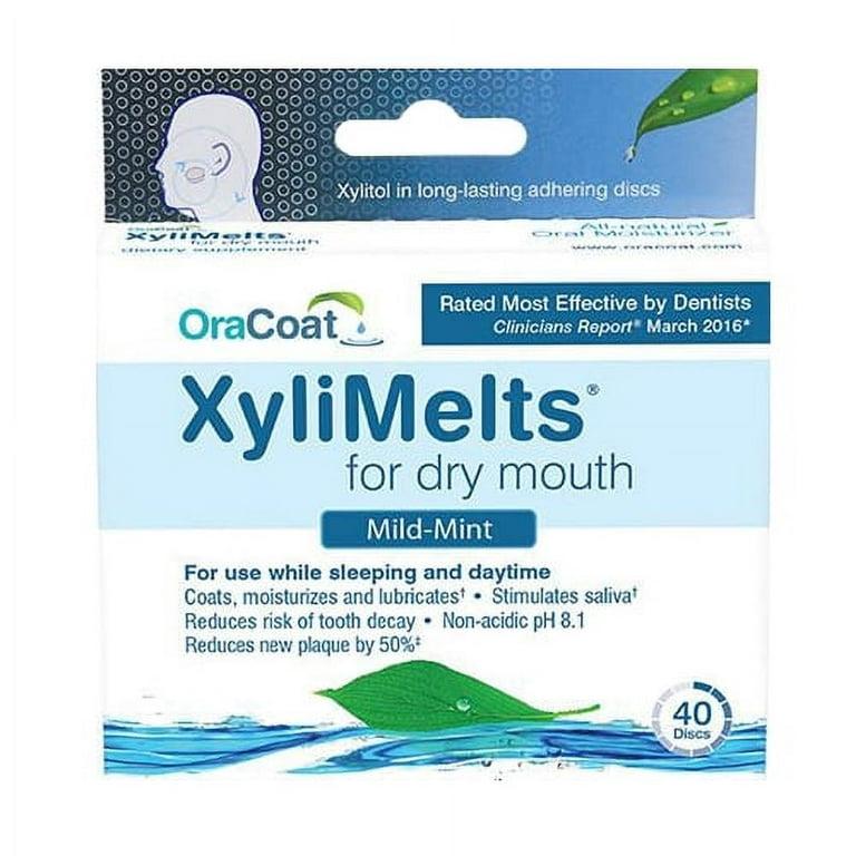 Oracoat - XyliMelts - Dry Mouth - Mint Free - 40 Count, 1 Pack/40 Count -  Harris Teeter