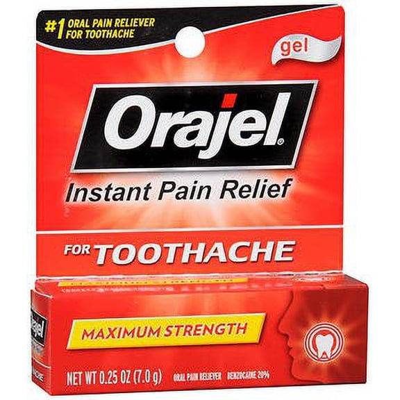 Orajel 3X Medicated for Toothache & Gum Gel (Pack of 14)