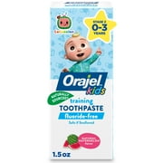 Orajel Kids CoComelon Training Toothpaste Fluoride-Free, Natural Watermelon Flavor, 1.5 oz