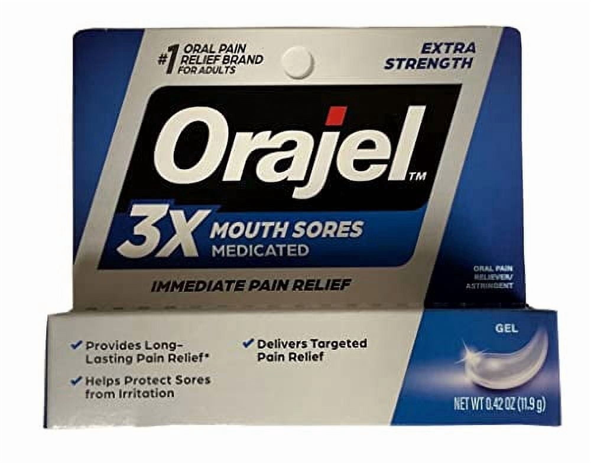 Orajel Orajel Mouth Sore Pain Relief Gel, 0.18 oz - Walmart.com