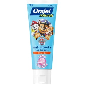 Orajel Naturals PAW Patrol Anti-Cavity Fluoride Toothpaste, Natural Fruity Fun, 5.8 oz