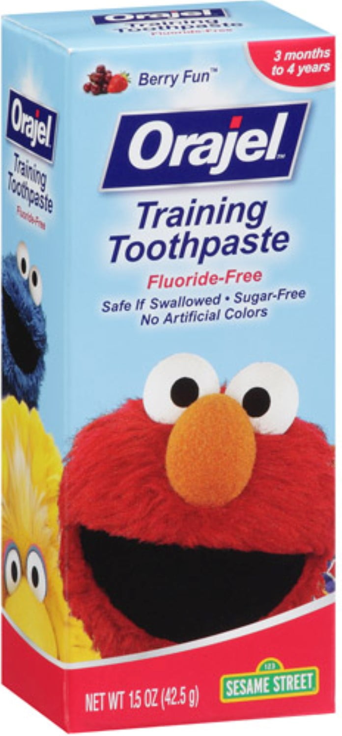Orajel Toddler Training Toothpaste Fruit Splash 1.50 oz (Pack of 4)