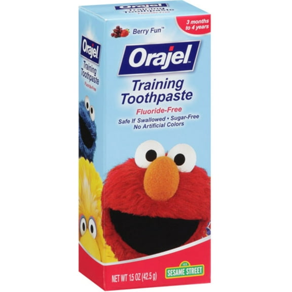 Orajel Toddler Training Toothpaste Fruit Splash 1.50 oz (Pack of 6)
