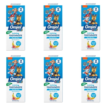 Orajel Toddler Training Toothpaste Natural Fruity Fun Flavor 1.50 Oz