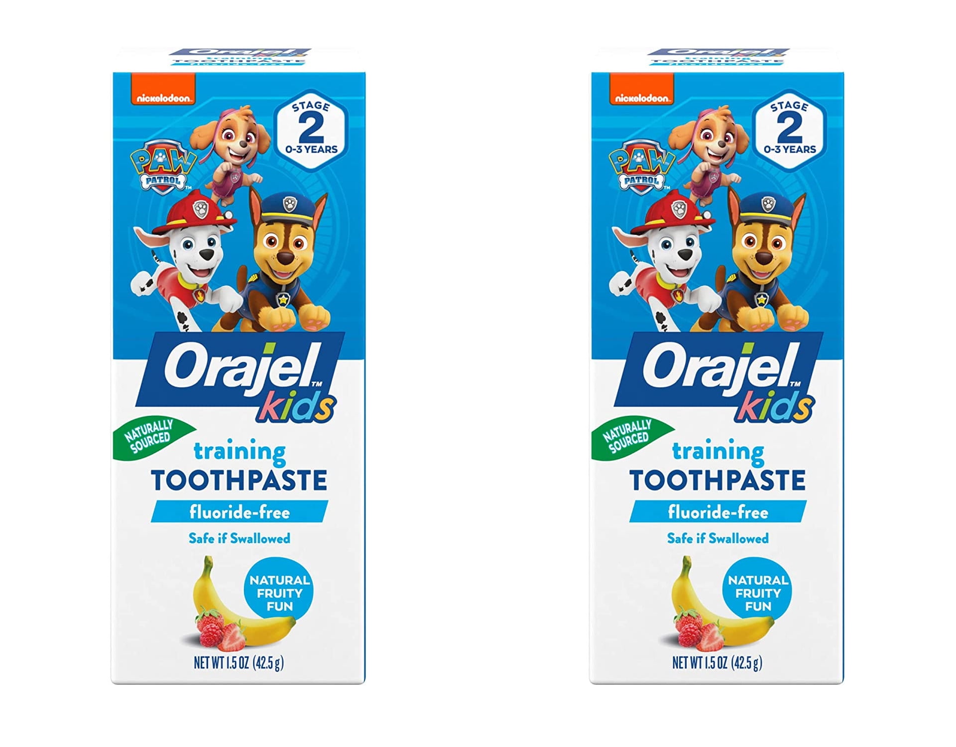 Orajel Toddler Training Toothpaste Natural Fruity Fun Flavor 1.50 Oz