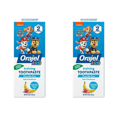 Orajel Toddler Training Toothpaste Natural Fruity Fun Flavor 1.50 Oz