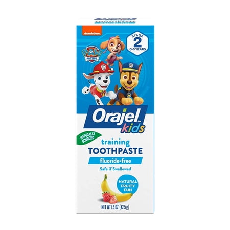 Orajel Toddler Training Toothpaste Natural Fruity Fun Flavor 1.50 Oz