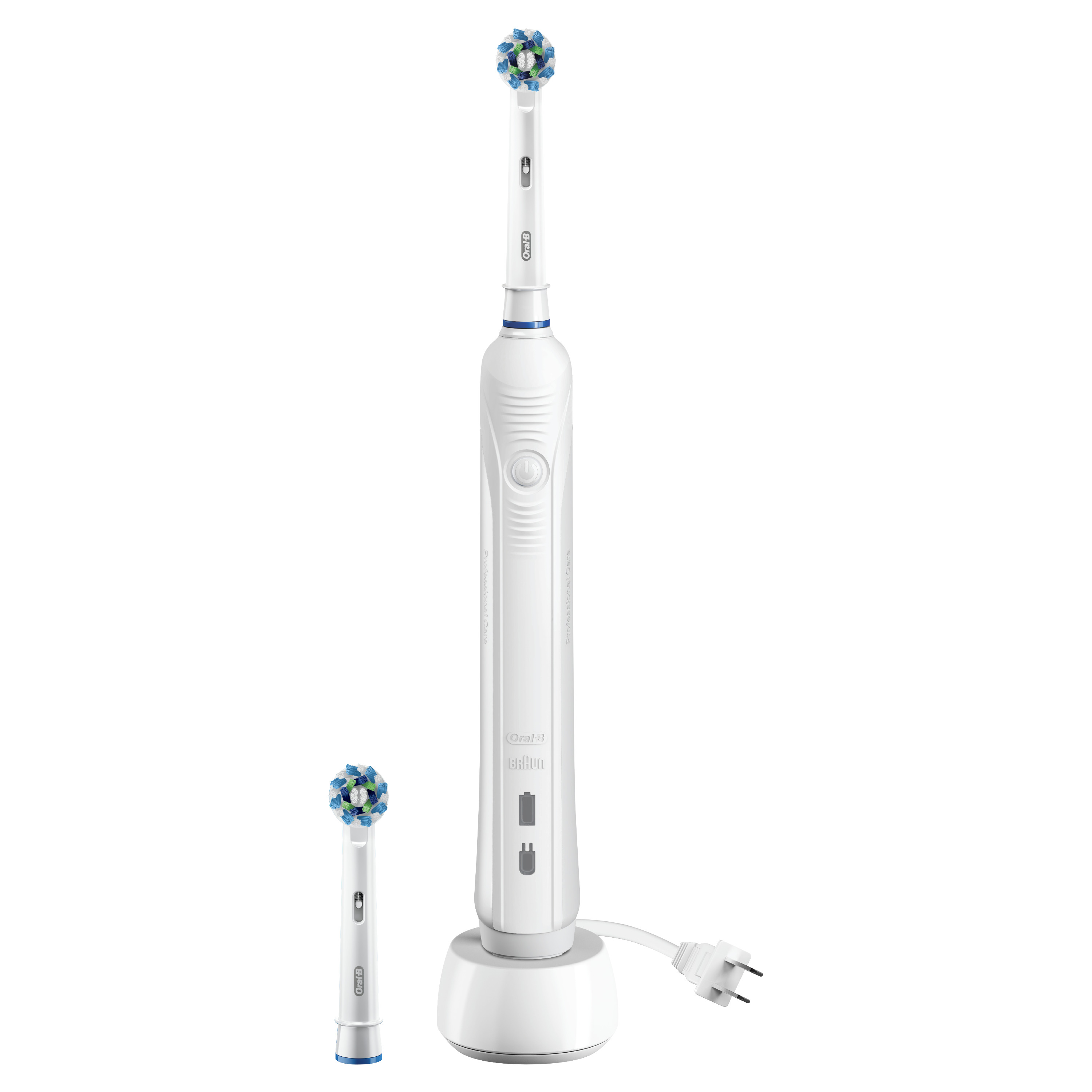 Oral-B 1000 (with Bonus Refill) CrossAction Electric Toothbrush, White, Powered by Braun, 2 Replacem - image 1 of 12