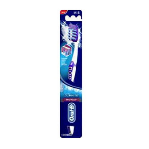 Oral-B 3D White Pro-Flex Toothbrush 38, Soft - 1 Ea, 3 Pack