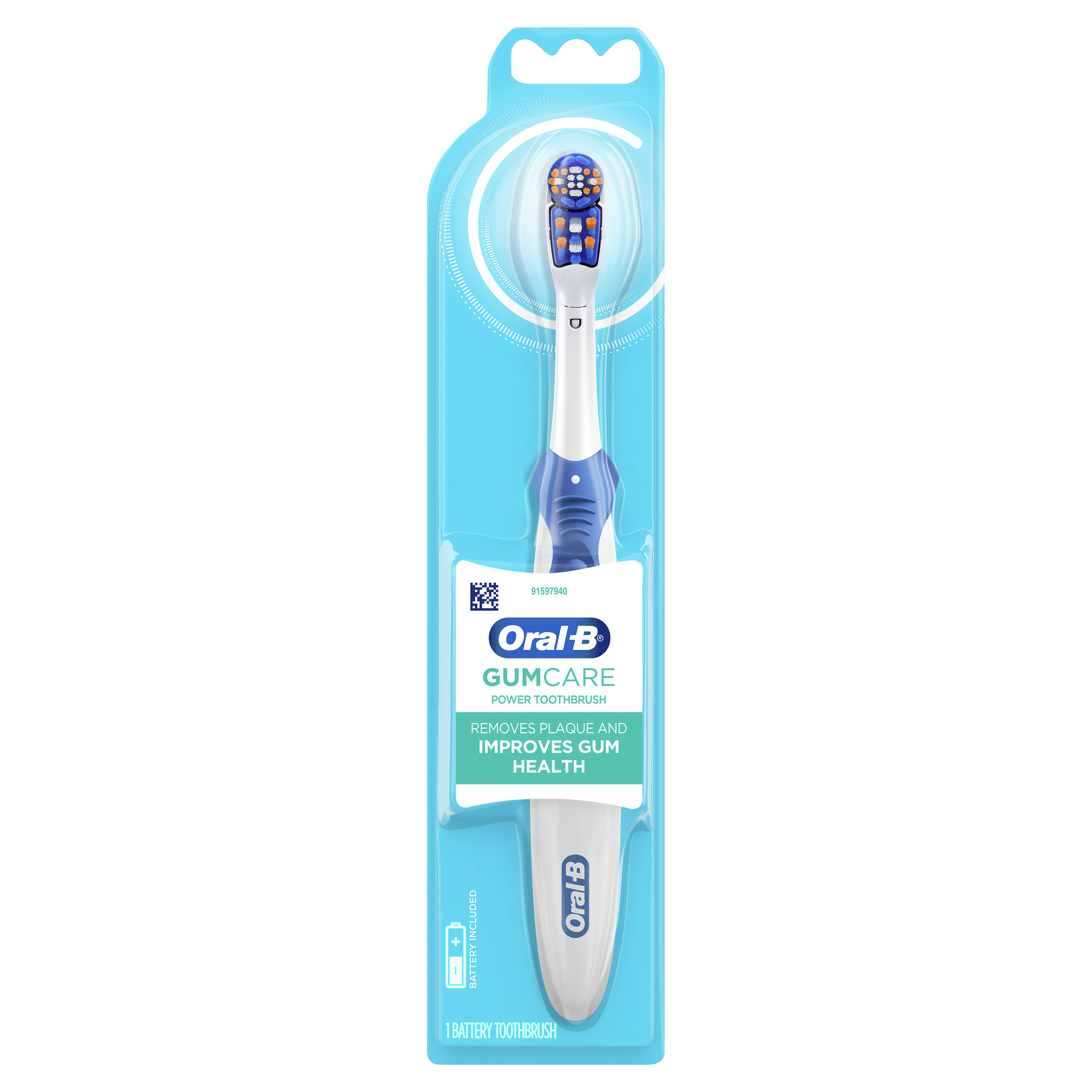 Oral-B Battery Powered Toothbrush Gum Care, 1 Count, Full Head, for Adults and Children 3+ - image 1 of 8