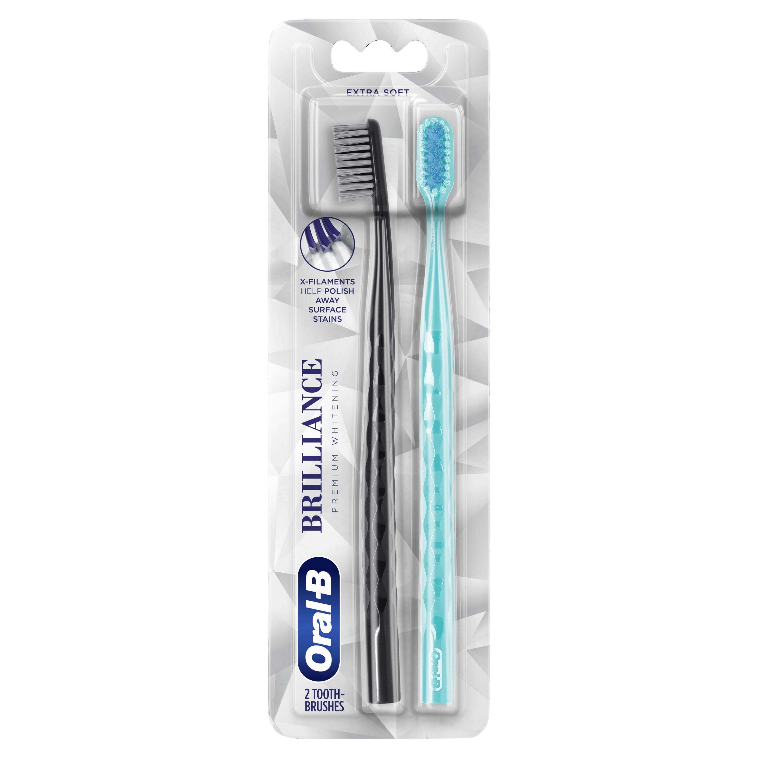OralB Vivid Whitening Manual Toothbrush, Soft, 2 Count